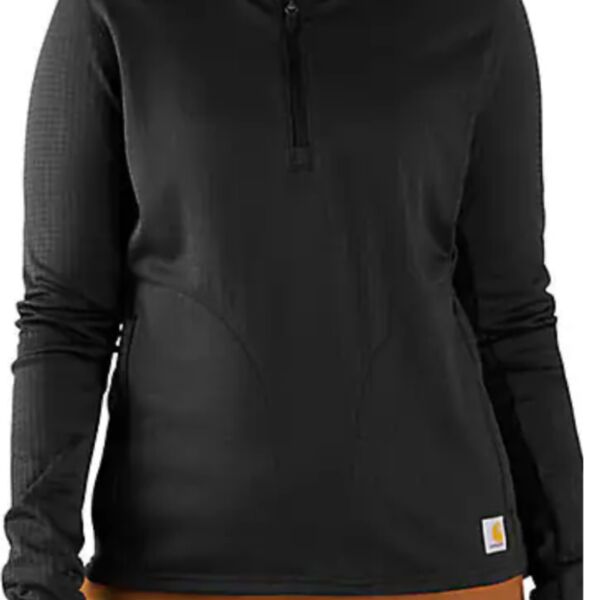 Women's Carhartt Force® Relaxed Fit Half-Zip Hooded Pullover Thumbnail